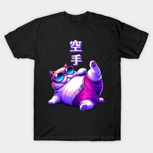 Lazy karate cat T-Shirt